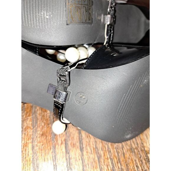 New 8.5 Dream Pairs Black Pearl High Heel Stiletto Elegant D'orsay Dress Shoes - Picture 11 of 11